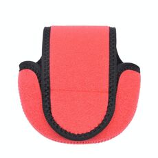 2 PCS Acqua a forma di goccia a forma di pesca con rotella protettiva in neoprene borsa a ruota di pesce (rosso)