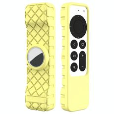 2 PCS Telecomando Cover protettivo all-inclusive, modello applicabile: per Apple TV 4K (giallo)