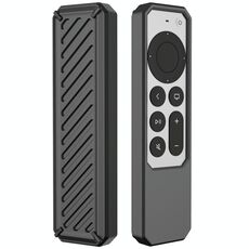 2 PCS Telecomando Anti-Drop Anti-Drop Coperchio protettivo in silicone antiaggine, modello applicabile: per Apple TV 4K 2021 (nero)