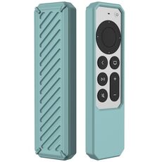 2 PCS Telecomando Anti-Drop Anti-Drop Coperchio di protezione in silicone anti-caduta, modello applicabile: per Apple TV 4K 2021 (pino verde)