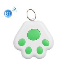 2 PCS HYC-09 Dog PAW Bluetooth Anti-Lost Device Anti-Lost Device PET Tracking Playator Keychain Smart Ricerca Allarme a due vie (verde)