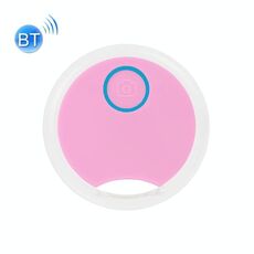 2 PCS S8 Round Bluetooth Anti-Lost Device Tasto Deposito bagagli Dispositivo di tracciamento a due vie Allarme (rosa)
