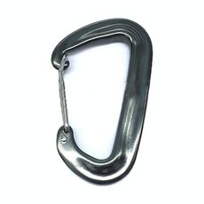 3 pezzi AD802U 8 cm lega di alluminio alpinismo a forma di d-sagomata a forma di molla gancio di sicurezza, consegna casuale a colori