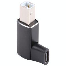 USB-C / TYPE C Femmina a USB 2.0 B Adattatore maschio MIDI per strumento elettronico / stampante / scanner / pianoforte (nero)