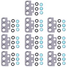 Per Samsung Galaxy A52 SM-A525 Copriobiettivo fotocamera 10 pezzi (nero)