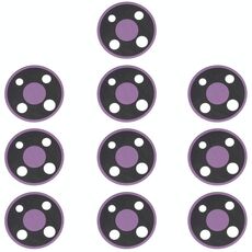 10 PCS Obiettivo per fotocamera per Nokia 3.4 TA-1288 TA-1285 TA-1283 (Purple)
