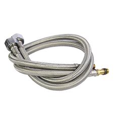 4 PZ Weave Acciaio inox Tubi idraulici flessibili in acciaio inox Freddo Freddo Miscelatore Hot Rubinetto Tubo dell'acqua Tubi flessibili ad alta pressione Tubo di ingresso, Specifiche: 80cm 1.8 cm Asta di rame