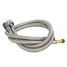 4 PCS Weave Acciaio inossidabile Tubi idraulici flessibili in acciaio inox Freddo Freddo Miscelatore Hot Rubinetto Tubo dell'acqua Tubi flessibili ad alta pressione Tubo di ingresso, Specifiche: Asta di rame da 100 cm da 3,5 cm
