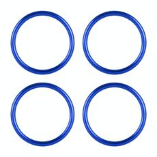 4 pezzi / set aria condizionata anello decorativo in metallo per Audi A1 (blu)