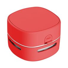 Aspirapolvere del desktop del desktop portatile portatile di stile della batteria del hardcover 3W del hardcover (rosso)