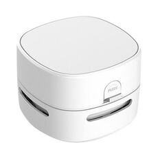 Aspirapolvere del desktop portatile portatile di stile della batteria del hardcover 3W del hardcover (bianco)