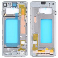 Per Samsung Galaxy S10 Cornice con cornice centrale (argento)