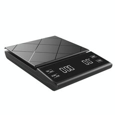 Bilancia elettronica elettronica per caffè in cucina per la cucina domestica con timer (nero)