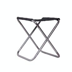 Sedia pieghevole da campeggio portatile da esterno 7075 Lega di alluminio Sgabello da pesca in lega di alluminio, dimensioni: 24.5x22.5x27cm (argento grigio)