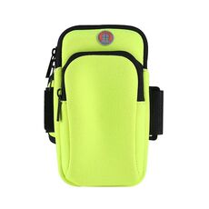 3 pezzi che eseguono il sacchetto del braccio del braccio del telefono cellulare Uomini e delle donne Borsa da polso da esterno della borsa per i telefoni cellulari entro 6,5 pollici (verde)