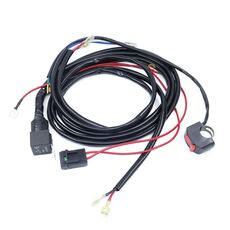 24V 2 in 1 LED Spotlight / Auto Moto faro lampeggiante Cablaggio cavo