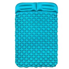 Ordinario Tipo Outdoor Camping Periferico Periferica Cuscino gonfiabile Portable TPU Doppia letto matrimoniale, Dimensioni: 195 x 119 x 16cm (blu Peacock Blue)