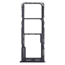 Per Samsung Galaxy A22 SM-A225 Vassoio per scheda SIM + Vassoio per scheda SIM + Vassoio per scheda Micro SD (Nero)