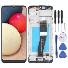 Schermo LCD originale per Samsung Galaxy A02s SM-A025F (versione GA) digitalizzatore assemblaggio completo con cornice