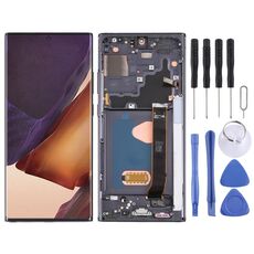 Schermo LCD originale Super AMOLED per Samsung Galaxy Note20 Ultra SM-N986 (versione 5G) digitalizzatore assemblaggio completo con cornice (nero)