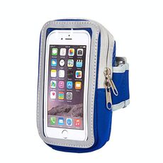 3 pezzi Confortevole e traspirante Borsa da polso del braccio del braccio del cellulare per il telefono cellulare da 5,5 pollici (blu)