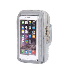 3 pezzi Confortevole e traspirante Borsa sportiva Borsa da polso per cellulare per telefono cellulare da 5,5 pollici (grigio)