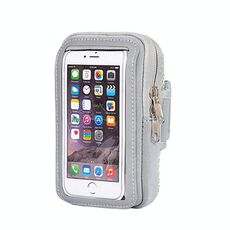 3 pezzi Confortevole e traspirante Borsa per il braccio del braccio del braccio del telefono cellulare per il telefono cellulare da 4-6,5 pollici (grigio)
