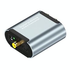 Convertitore audio analogico HW-25DA R / L in analogico con decodificatore audio spdif jack da 3.5mm con fibra ottica + cavo USB