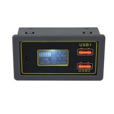 Auto DC Tensione Elettricità Tabella elettrica 12 / 24V Batteria batteria-acido batteria Gira digitare 5V USB VISUALE DI CHARGE FAST