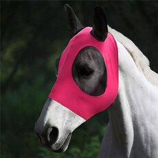 MMZ-001 Maschera per cavalli traspirante Mosquito Insetto di zanzare e maschera di mosca Maschera equestrian Forniture (Rose Red)