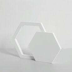 Esagono + cavità esagono in legno massello geometrico poligono poligono puntelli creativi fotografia ornamenti