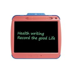 Pannello di scrittura di copia LCD da 9 pollici in carica per la scrittura elettronica trasparente, specifica: linee monocromatiche (rosa)