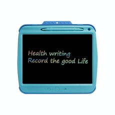 Pannello di scrittura di copia LCD di ricarica da 9 pollici pannello elettronico trasparente, specifica: linee colorate (blu)