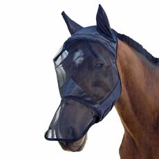 Maschera da cavallo traspirante e comoda aspirante aspirante e comodo (nero)