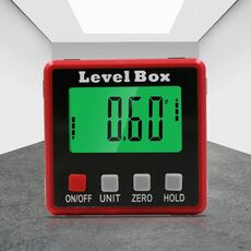PRECISION Digital Inclinometer Electron Goniometri 4x90 gradi Base magnetica Goniometro Digital ANGLE FINDER SCATOLA BUVEL (inclinazione)