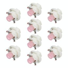 10 PCS B8.4 0.2W DC12V Cuneo del cuneo Pannello per cuneo COB LED Light Dashboard Gauge Indicatore del cluster Lampadina (luce rosa)