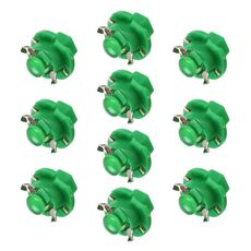 10 PCS B8.4 0.2W DC12V Cuneo per cuneo Pannello per cuneo COB LED Light Dashboard Gauge Indicatore del cluster Lampadina (luce verde)