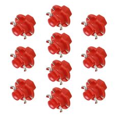 10 PCS B8.4 0.2W DC12V Cuneo per cuneo COB Pannocchia LED Light Dashboard Gauge Indicatore del cluster Lampadina (luce rossa)