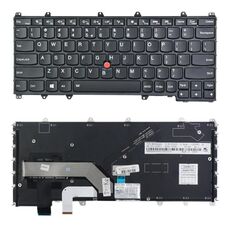 Tastiera della versione americana con la luce posteriore per Lenovo ThinkPad Yoga 260 / Yoga 370 / x380 (nero)