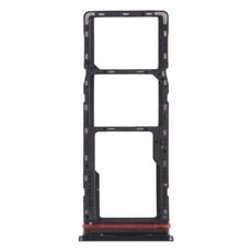 Per infinix Hot 10 Play / Smart 5 (India) X688C X688B Vassoio per schede SIM + Vassoio per schede SIM + Vassoio per schede Micro SD (nero)