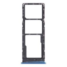 Per infinix Hot 10 Play / Smart 5 (India) X688C X688B Vassoio per schede SIM + Vassoio per schede SIM + Vassoio per schede Micro SD (blu)
