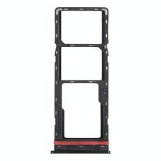 Per infinix Hot 8 Lite X650 Vassoio per schede SIM + Vassoio per schede SIM + Vassoio per schede Micro SD (nero)