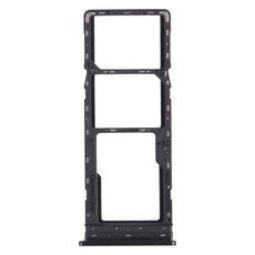 Per Tecno Spark 4 / Camon 12 KC2 KC8 CC7 Vassoio per schede SIM + Vassoio per schede SIM + Vassoio per schede Micro SD (nero)