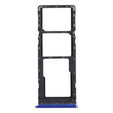 Per Tecno Spark 4 / Camon 12 KC2 KC8 CC7 Vassoio per schede SIM + Vassoio per schede SIM + Vassoio per schede Micro SD (blu)