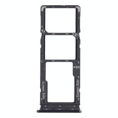 Per Tecno Camon 12 Air CC6 Vassoio per schede SIM + Vassoio per schede SIM + Vassoio per schede Micro SD (nero)