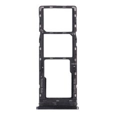 Per Tecno Spark 6 Air KE6 KE6J KF6 Vassoio per schede SIM + Vassoio per schede SIM + Vassoio per schede Micro SD (nero)