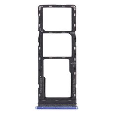 Per Tecno Spark 6 Air KE6 KE6J KF6 Vassoio per schede SIM + Vassoio per schede SIM + Vassoio per schede Micro SD (blu)