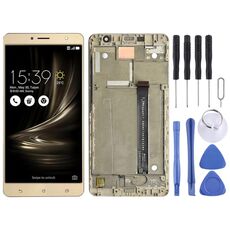 Schermo LCD OEM per Asus Zenfone 3 Deluxe ZS550KL Z01FD digitalizzatore assemblaggio completo con cornice (oro)