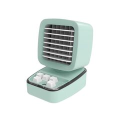 A5 Mini umidificatore di frigorifero Aria condizionata Ventola USB Home Desktop Ventola di raffreddamento dell'acqua (verde della menta)