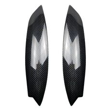 Autoadesivo della decorazione del sopracciglio del faro dell'automobile per Volkswagen Golf 5 (fibra di carbonio nera)